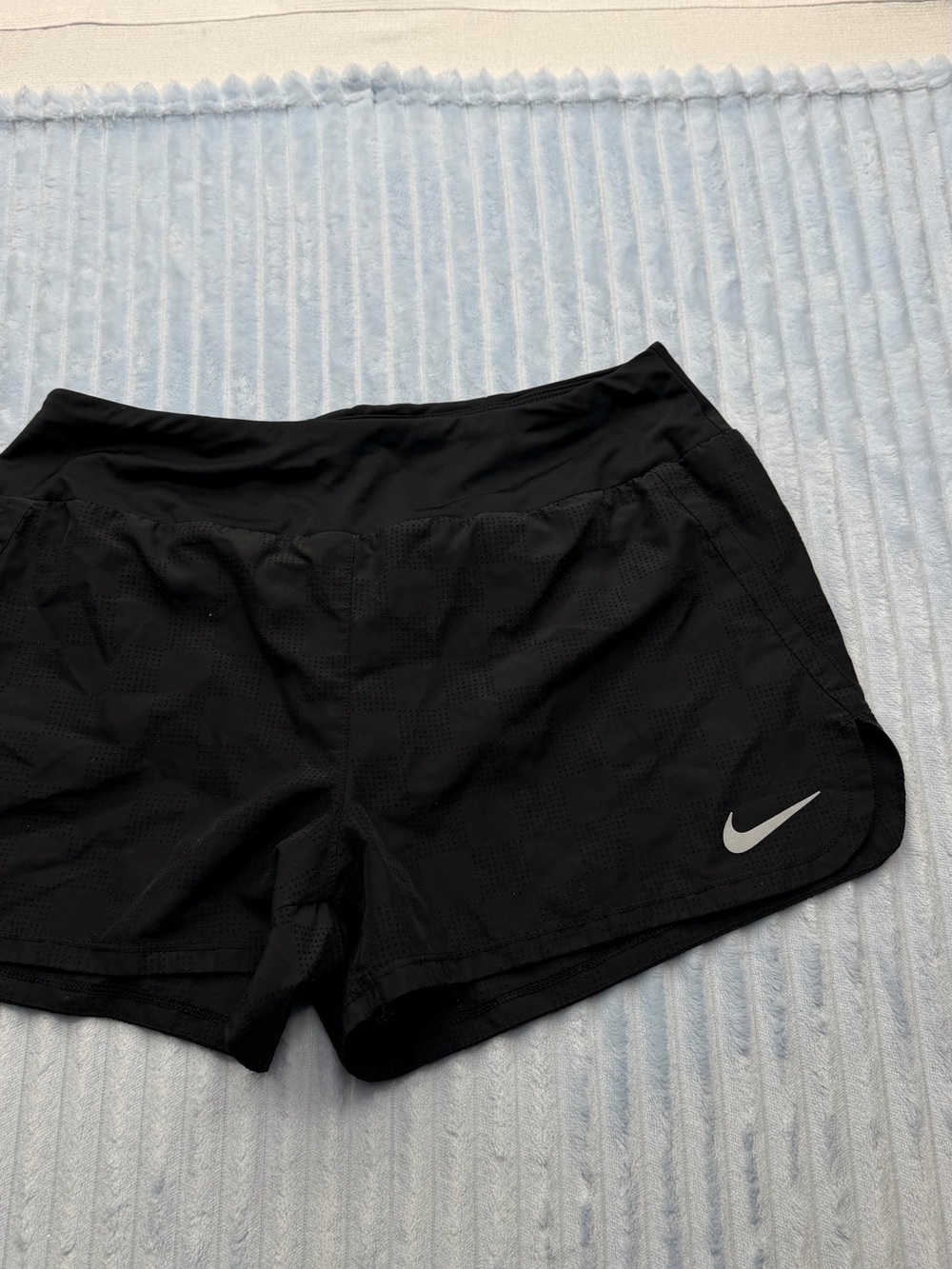 Nike Black Women's Athletic Shorts with Reflective Swoosh